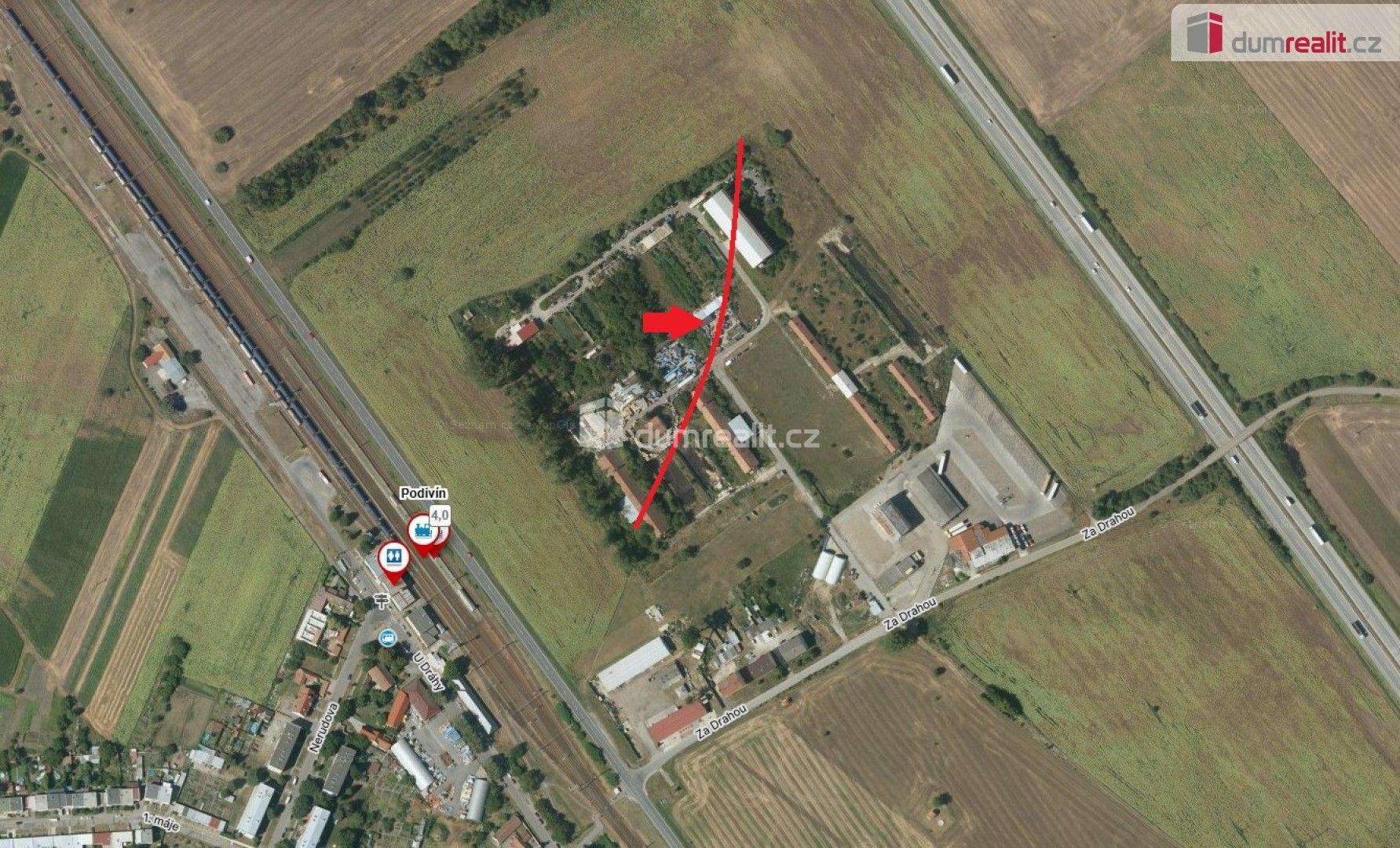 Komerční pozemky, Podivín, 1 255 m²