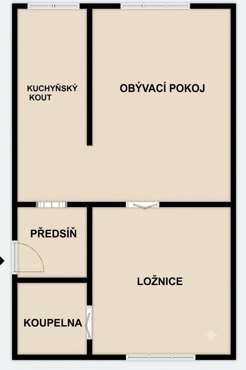 2+kk, Ve Struhách, Praha - Bubeneč, 50 m² - 2