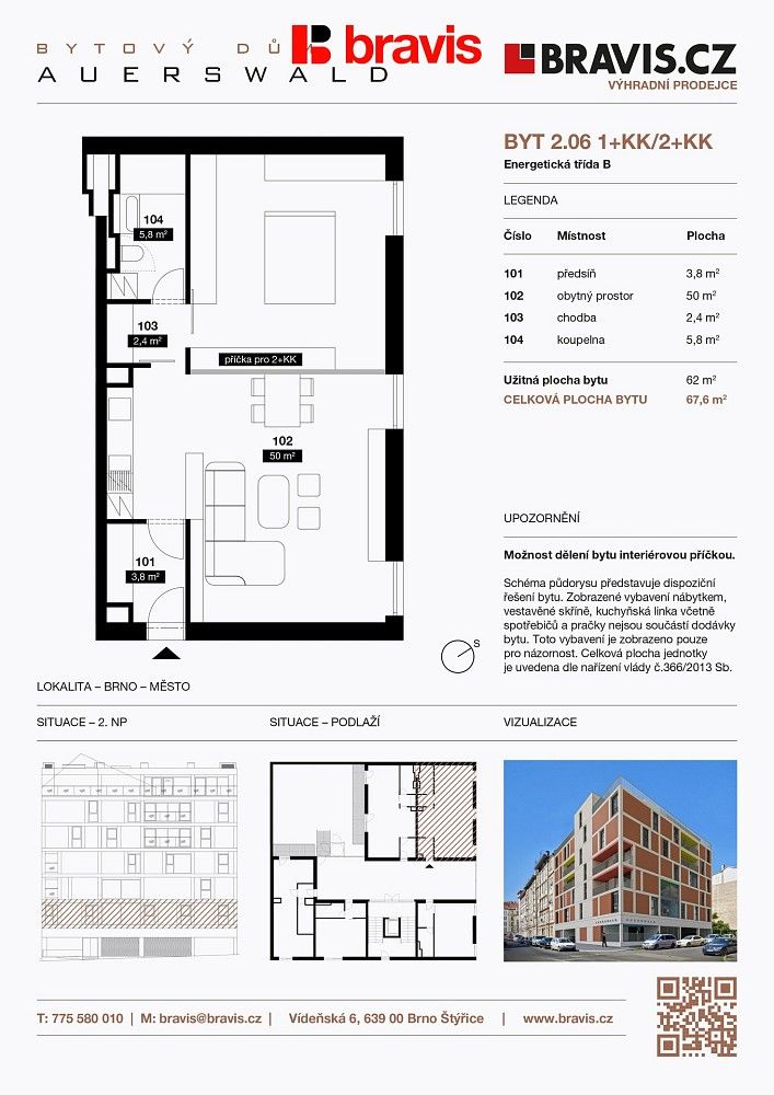 Prodej komerční - Brno - Zábrdovice, okres Brno-město, Jihomoravský kraj, 68 m² - 5
