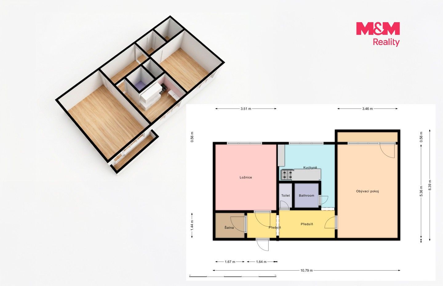 Prodej byt 2+1 - Masarykova třída, Orlová, 63 m² - 5