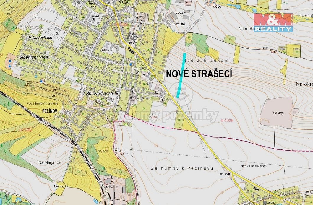 Prodej pozemek pro bydlení - Nové Strašecí, okres Rakovník, Středočeský kraj - 2
