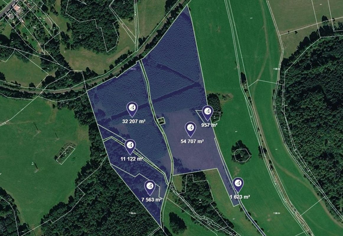 Zemědělské pozemky, Česká Kamenice, 108 179 m² - 1