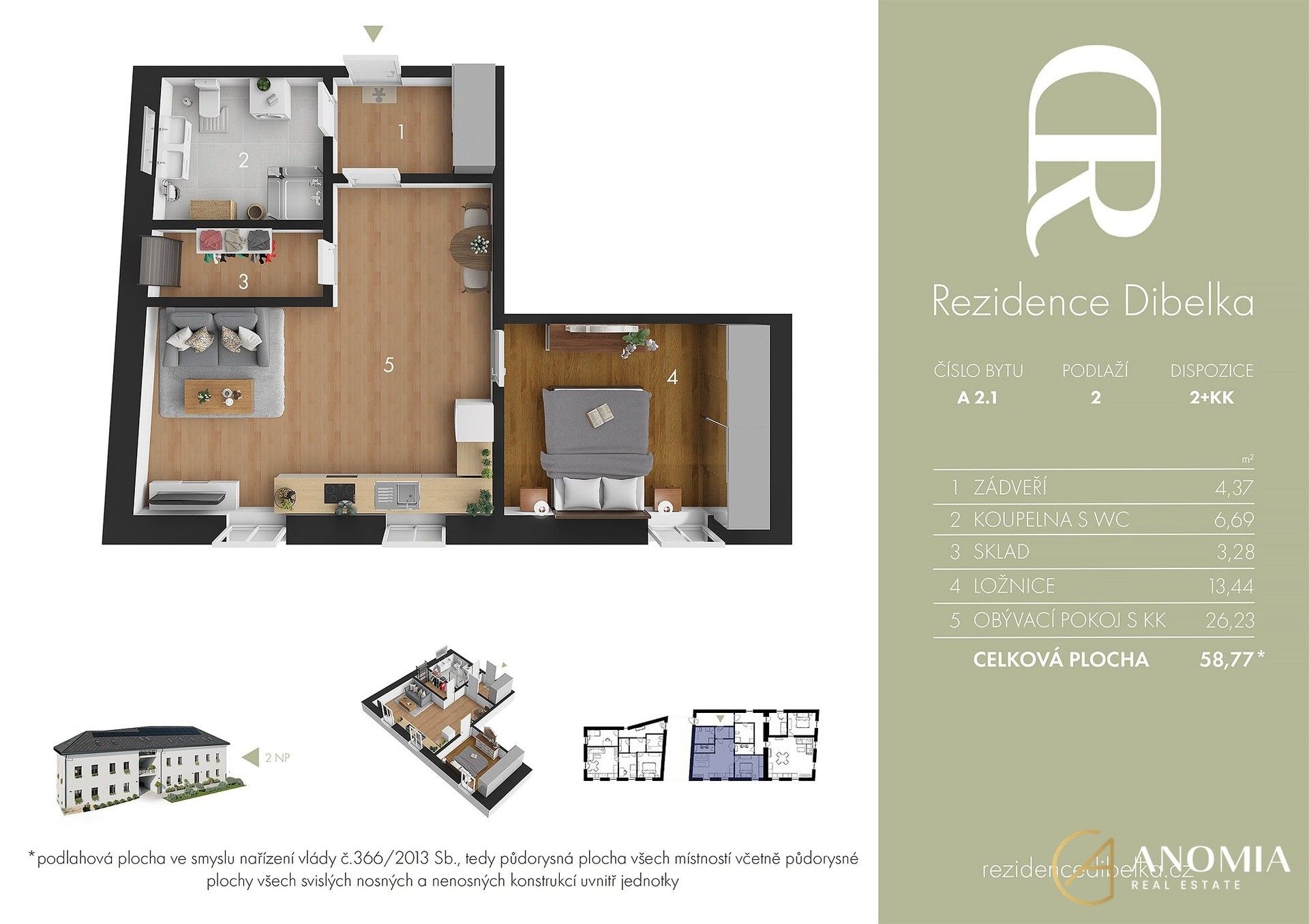 Byt 2+kk · 59 m² · Raisovo náměstí, Trhová Kamenice - 4