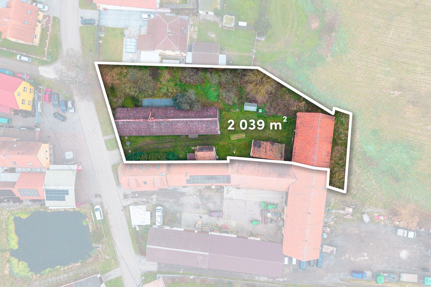Pozemek pro bydlení, 2 039 m²