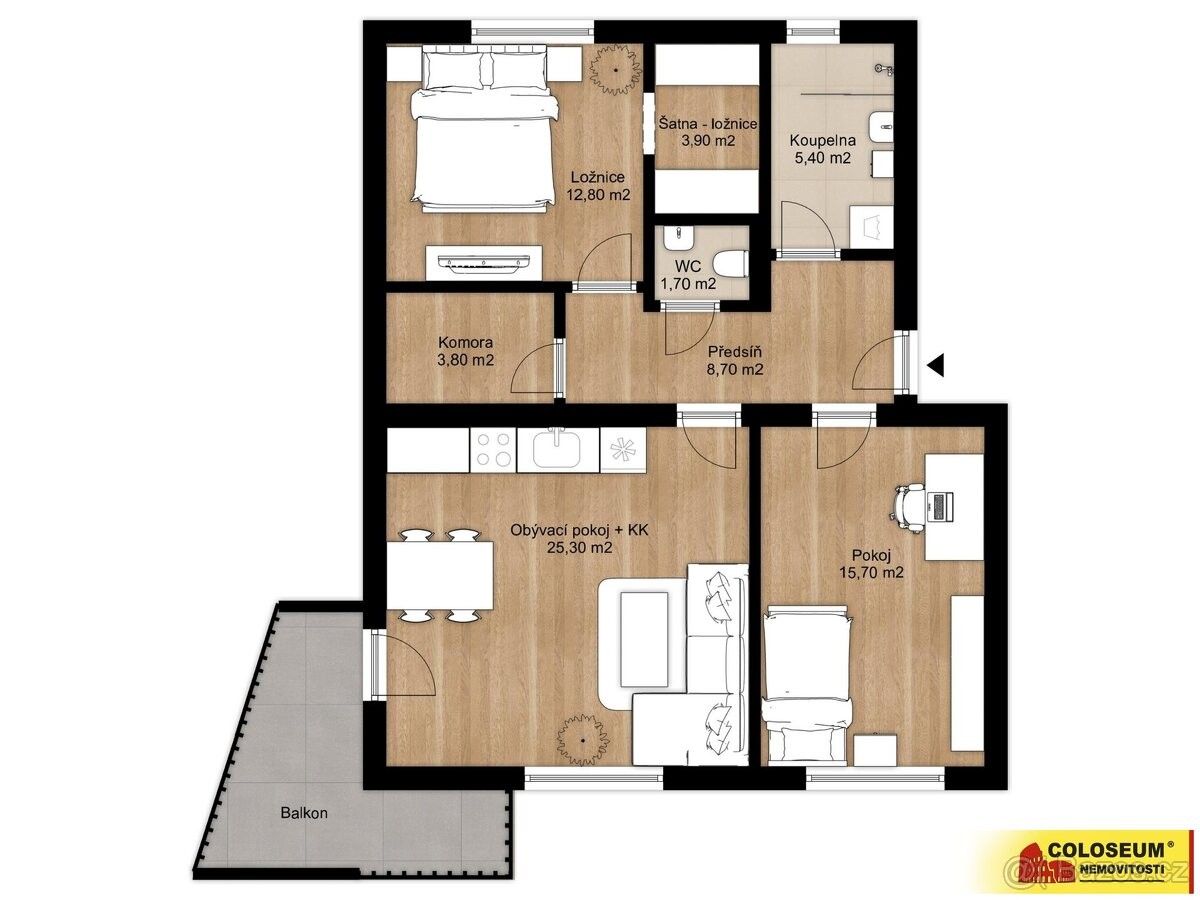 Prodej byt - Hrušovany nad Jevišovkou, 671 67