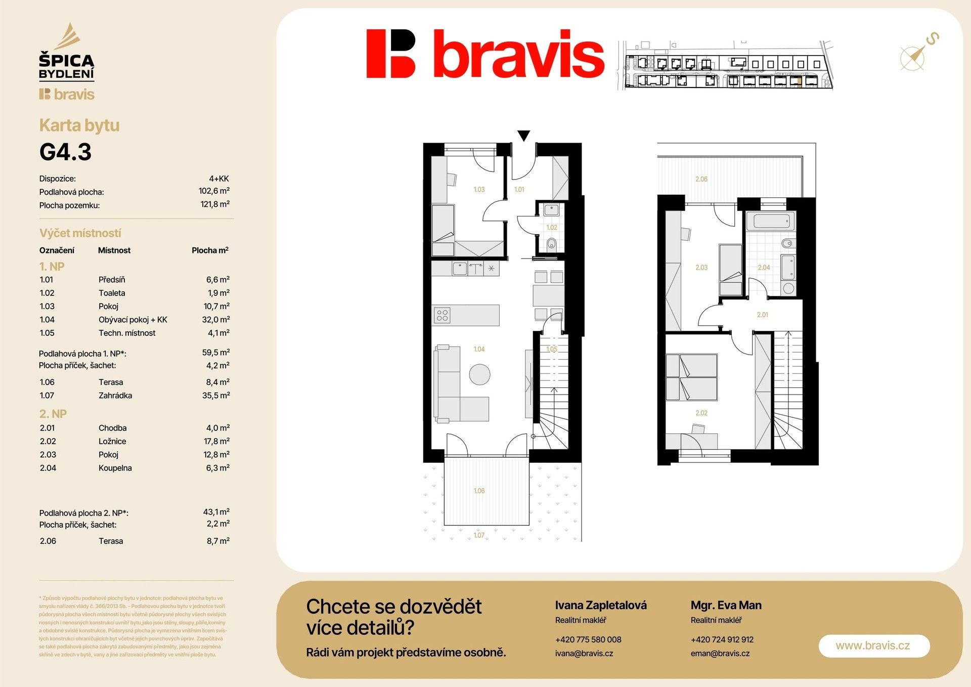 Byt 3+kk · 90 m² · Sokolnická, Brno Tuřany - 4
