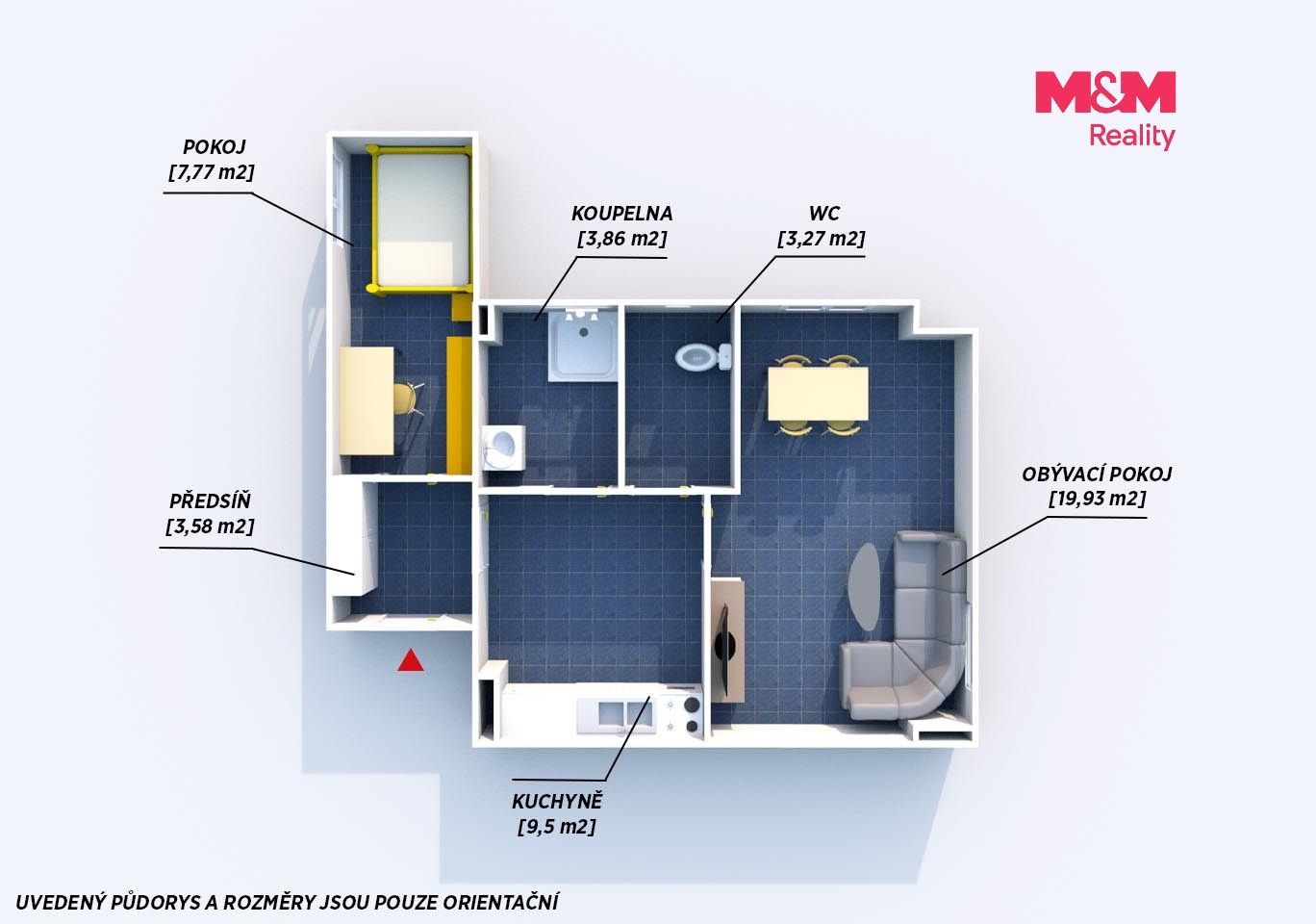 Byt 2+1 · 48 m² · Strašice - 4