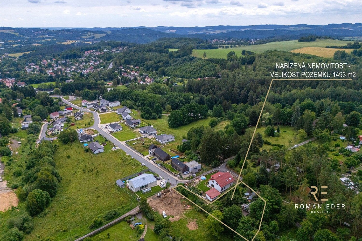 Pozemek pro bydlení, 1 493 m²
