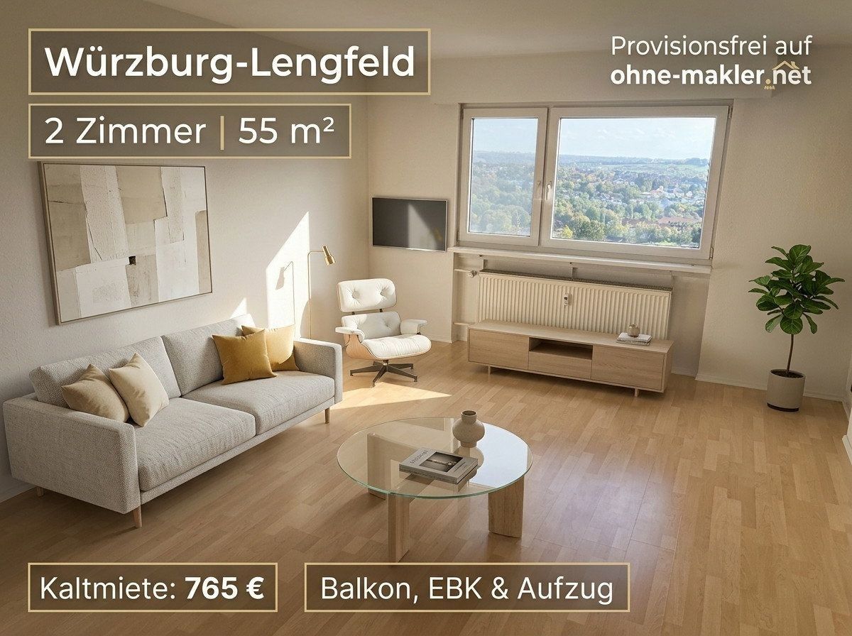 2+1, Würzburg Lengfeld Bayern 97076, 55 m² - 1