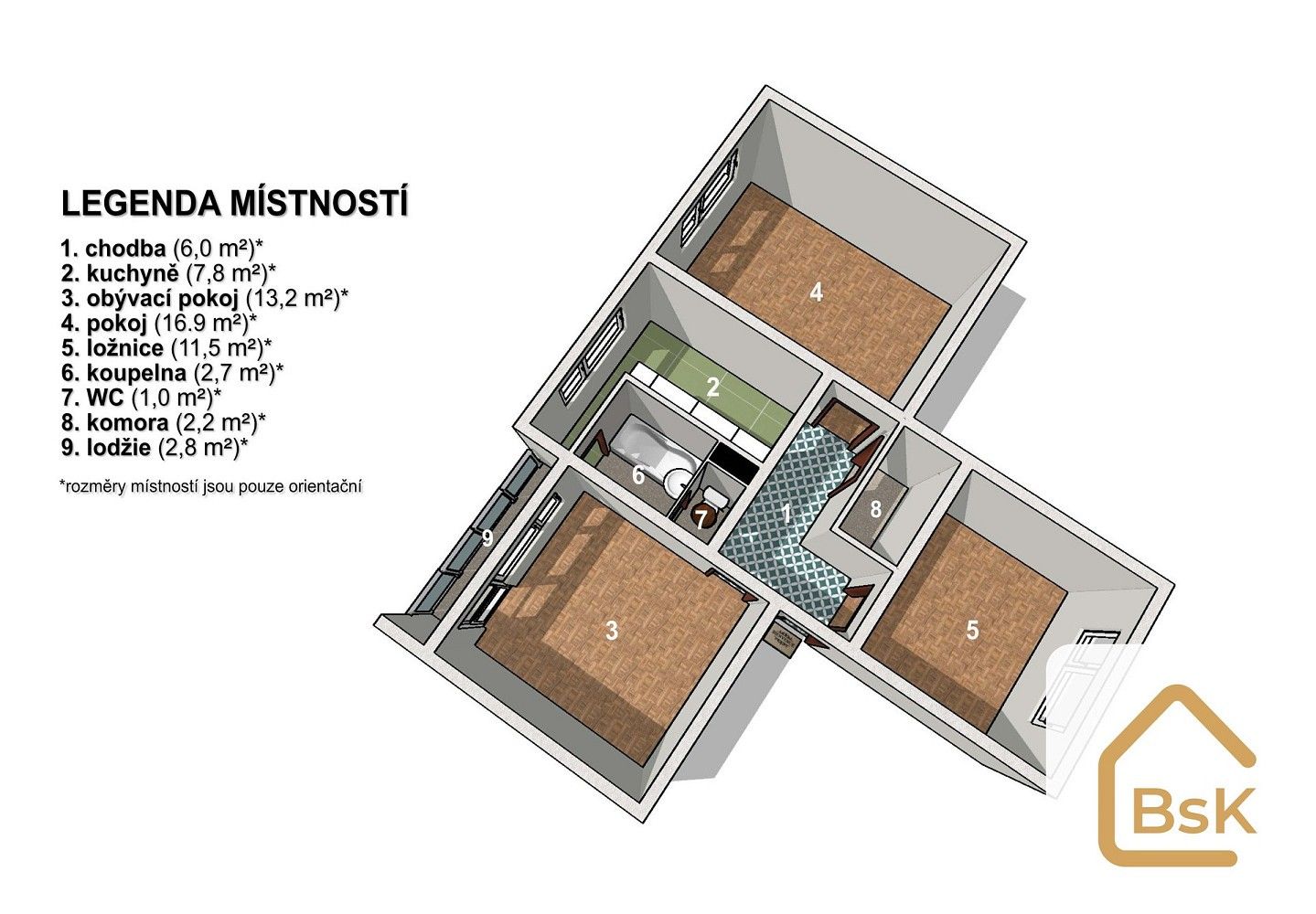 Prodej byt 3+1 - Konopná, Liberec - Liberec XIV-Ruprechtice, 62 m² - 5