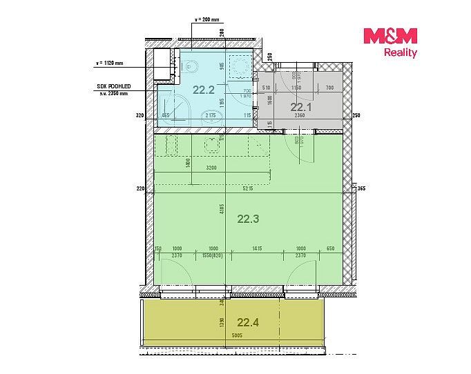 Byt 1+kk · 36 m² · Hornoměcholupská, Praha 10 - Horní Měcholupy - 4