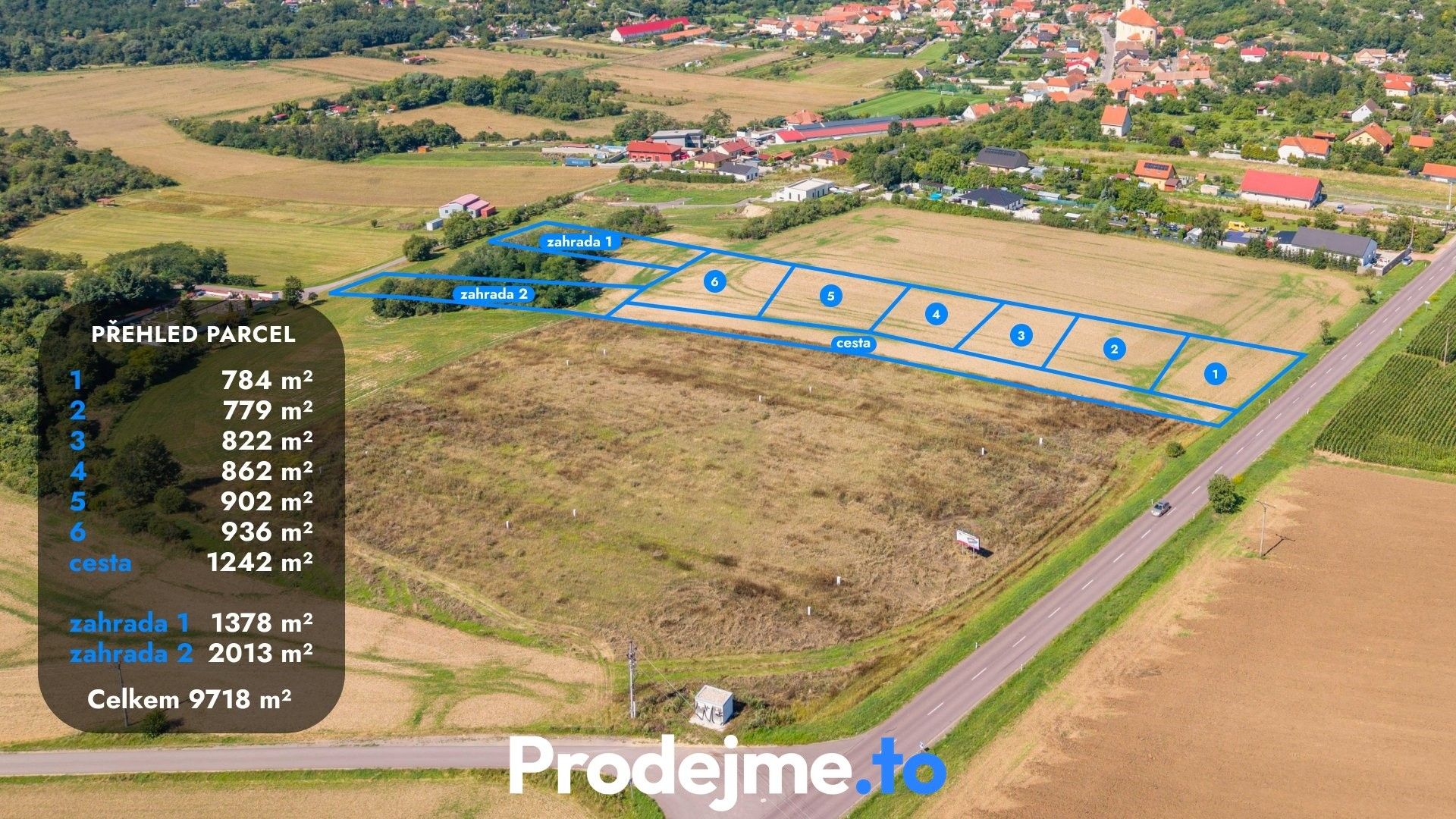 Pozemky pro bydlení, Dyje, 9 718 m² - 1