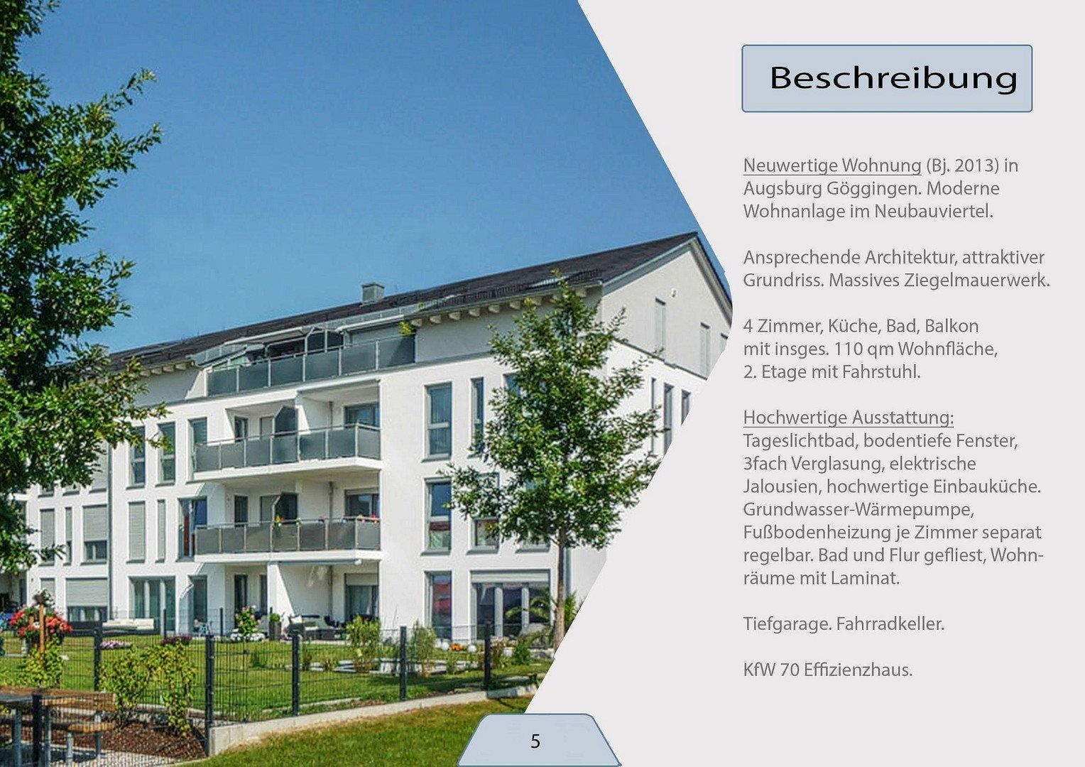 Prodej byt 4+1 - Augsburg Göggingen Göggingen Bayern 86199, 110 m² - 5
