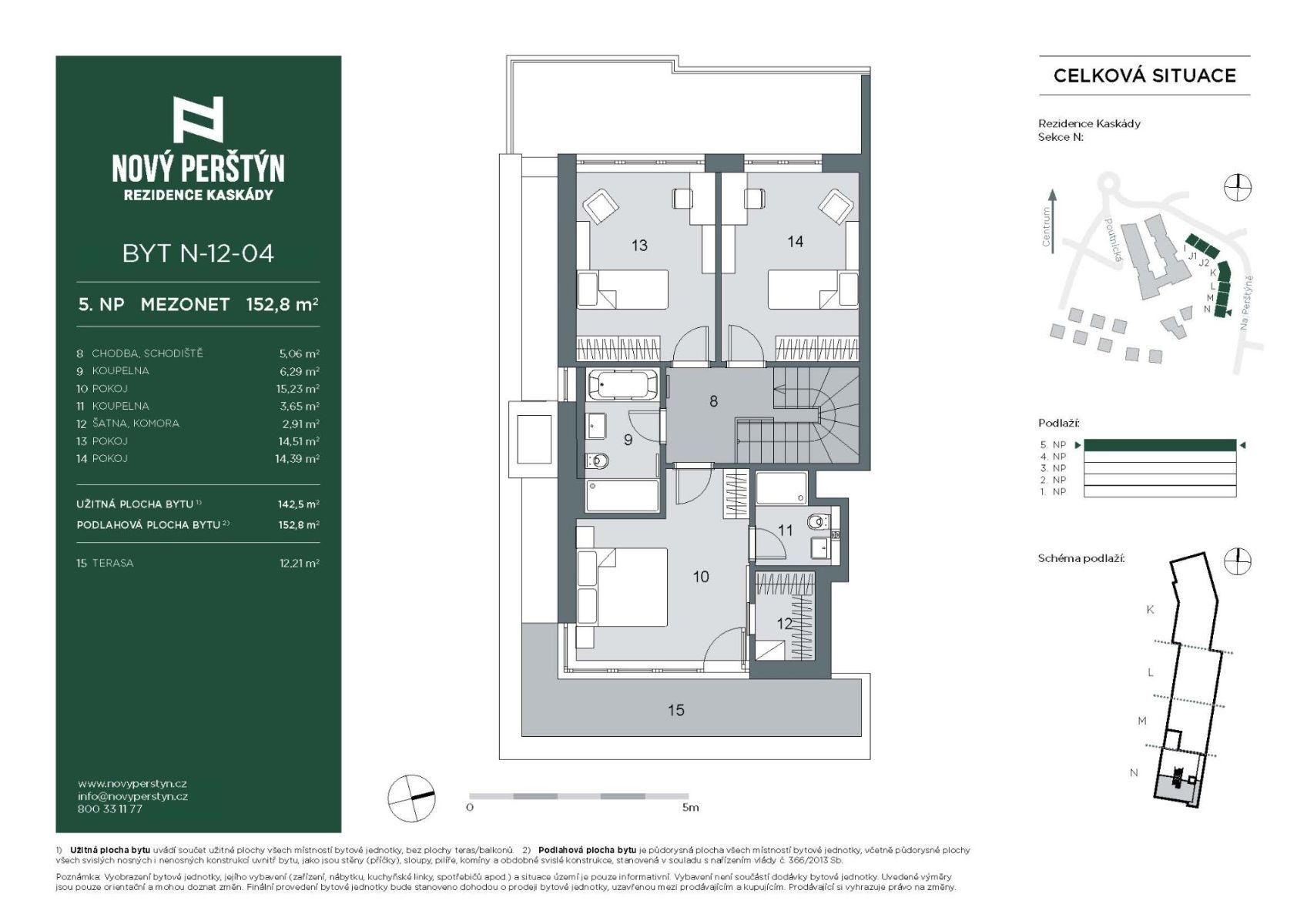 5+kk, Na Perštýně, Liberec - Liberec, Liberecký kraj, 153 m² - 2
