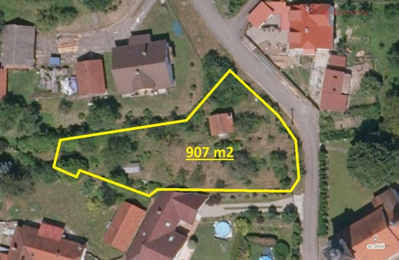 Pozemky pro bydlení, Horní Lhota, Zlín, 907 m² - 2