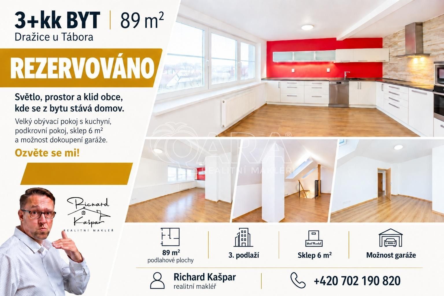 3+kk, Žižkovo nám., Dražice, 89 m² - 2