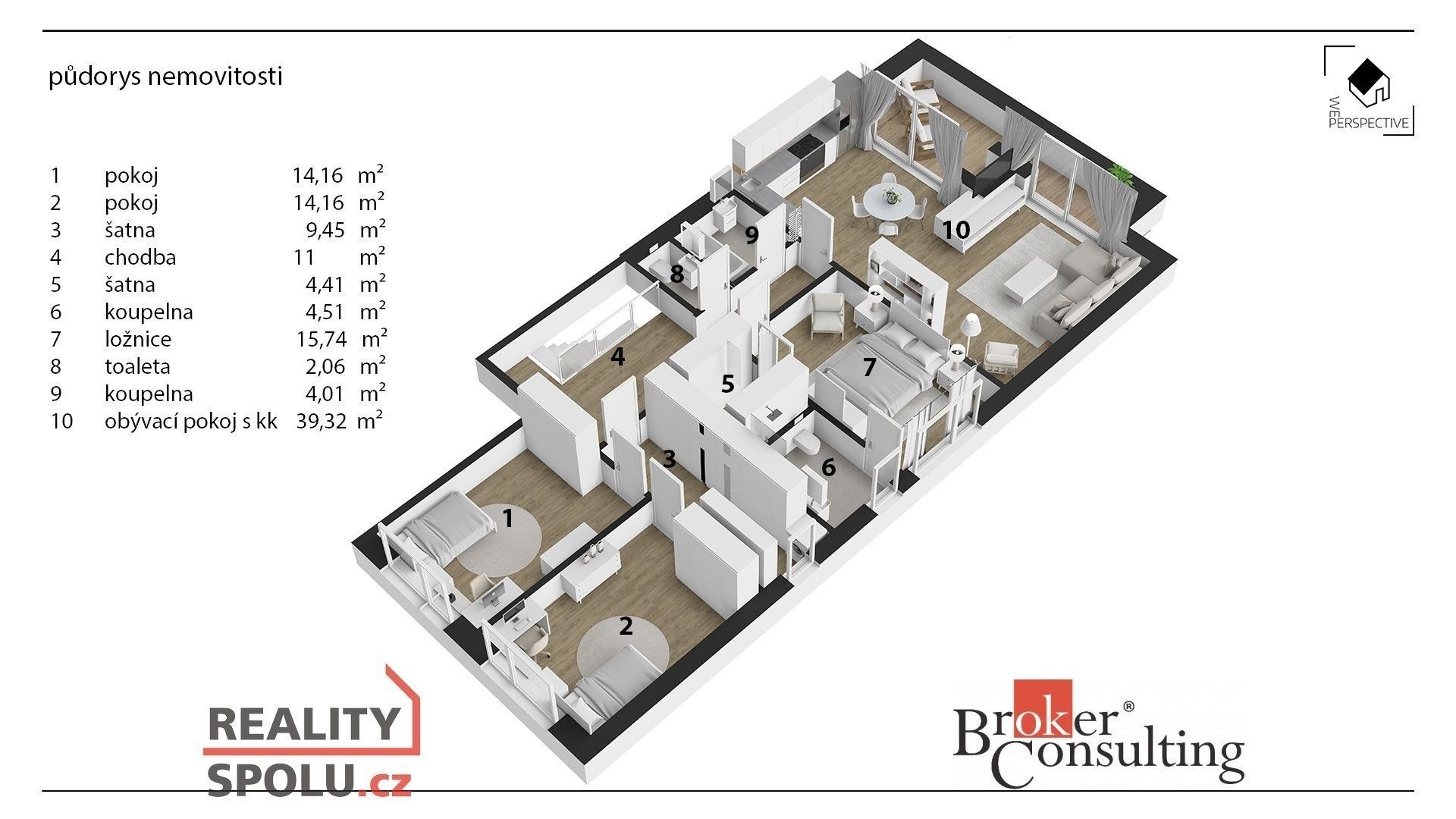 4+kk, Buková,Hradec Králové, 149 m² - 2