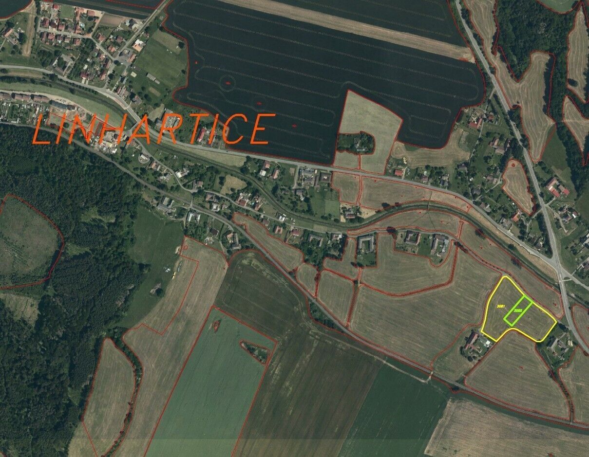 Pozemek · 15 629 m² · Linhartice - 4