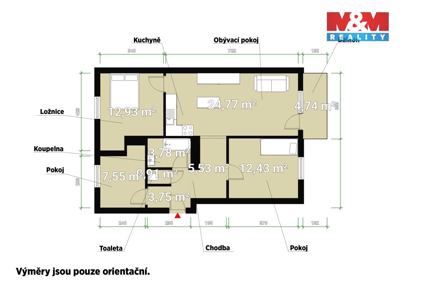 Prodej byt 4+kk - Nezvěstice, 74 m² - 5