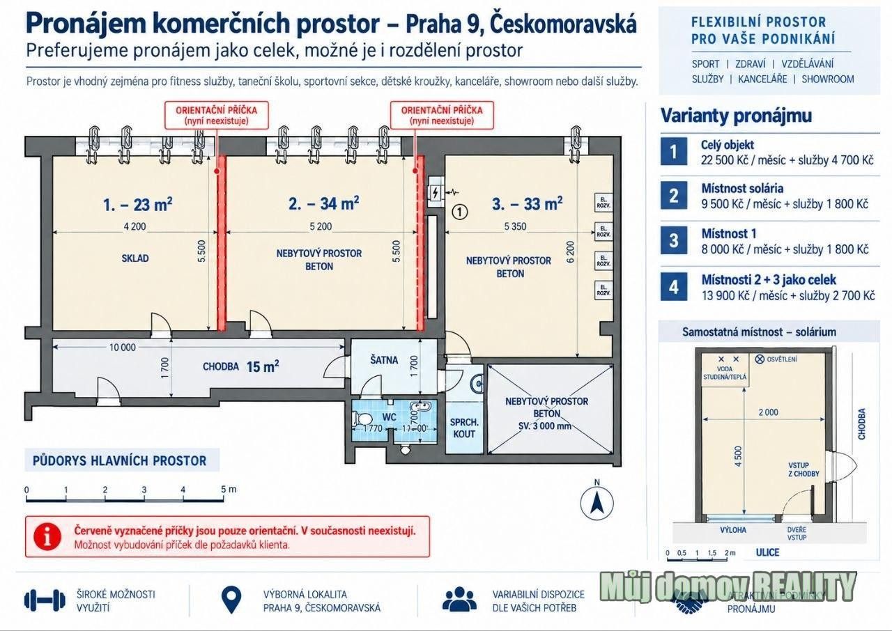 Obchodní prostory, Čihákova, Praha, 99 m² - 2