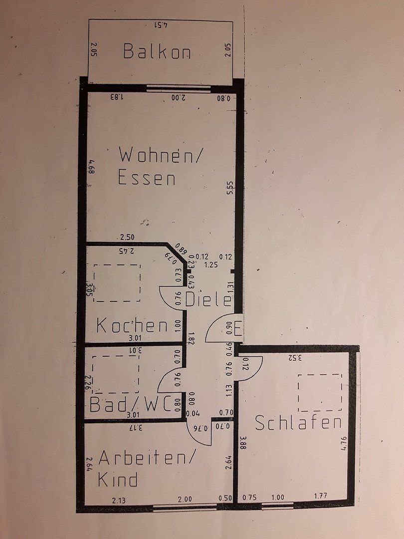 3+kk, Steinhügel 21, , Severní Porýní-Vestfálsko, 66 m² - 1