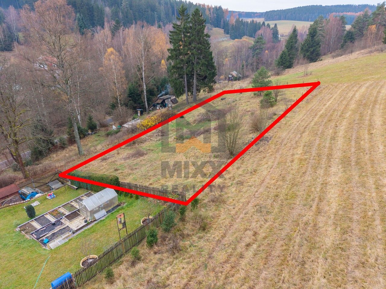 Louka · 1 296 m² · Krásná, Kraslice - 4