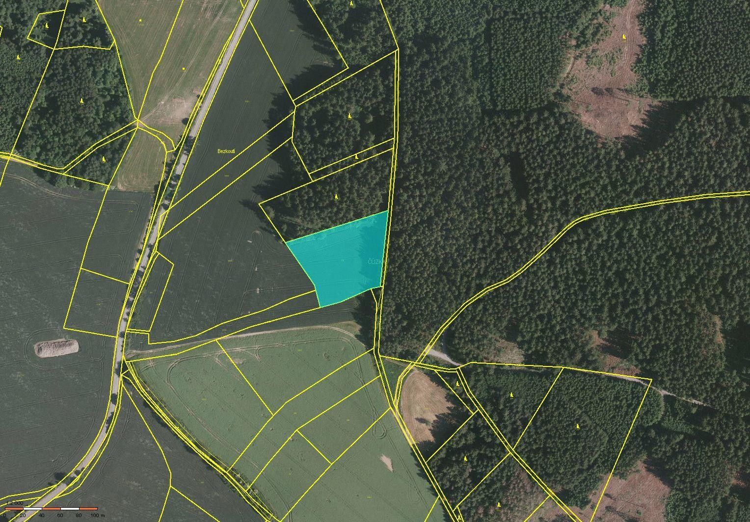 Zemědělské pozemky, Třetužel, Červený Újezd, 23 308 m² - 1