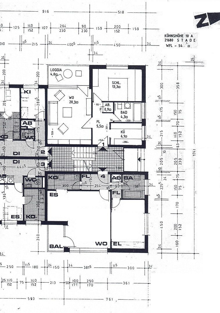 2+1, , Dolní Sasko, 53 m² - 2