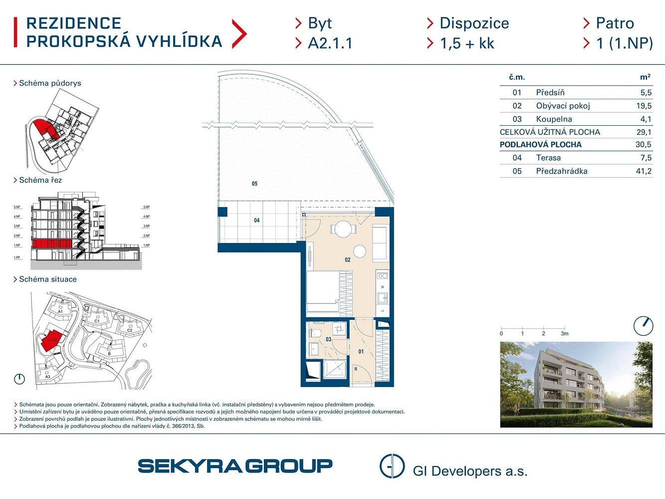 1+kk, Praha - Jinonice, okres Praha 5, Hlavní město Praha, 29 m² - 2