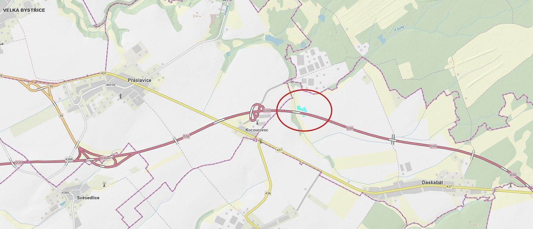 Zemědělské pozemky, Daskabát, okres Olomouc - 1
