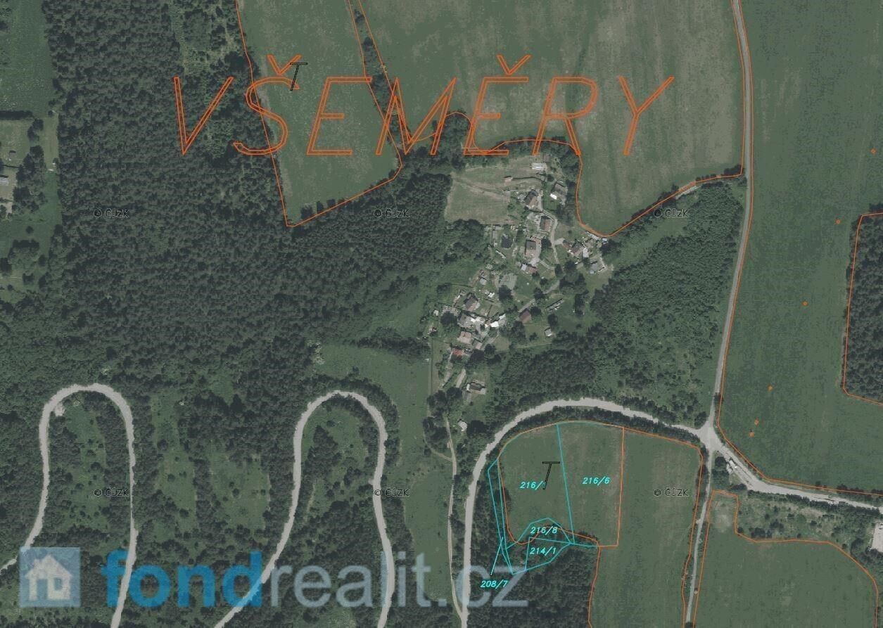 Prodej zemědělský pozemek - Přídolí Všeměry, 13 471 m² - 5