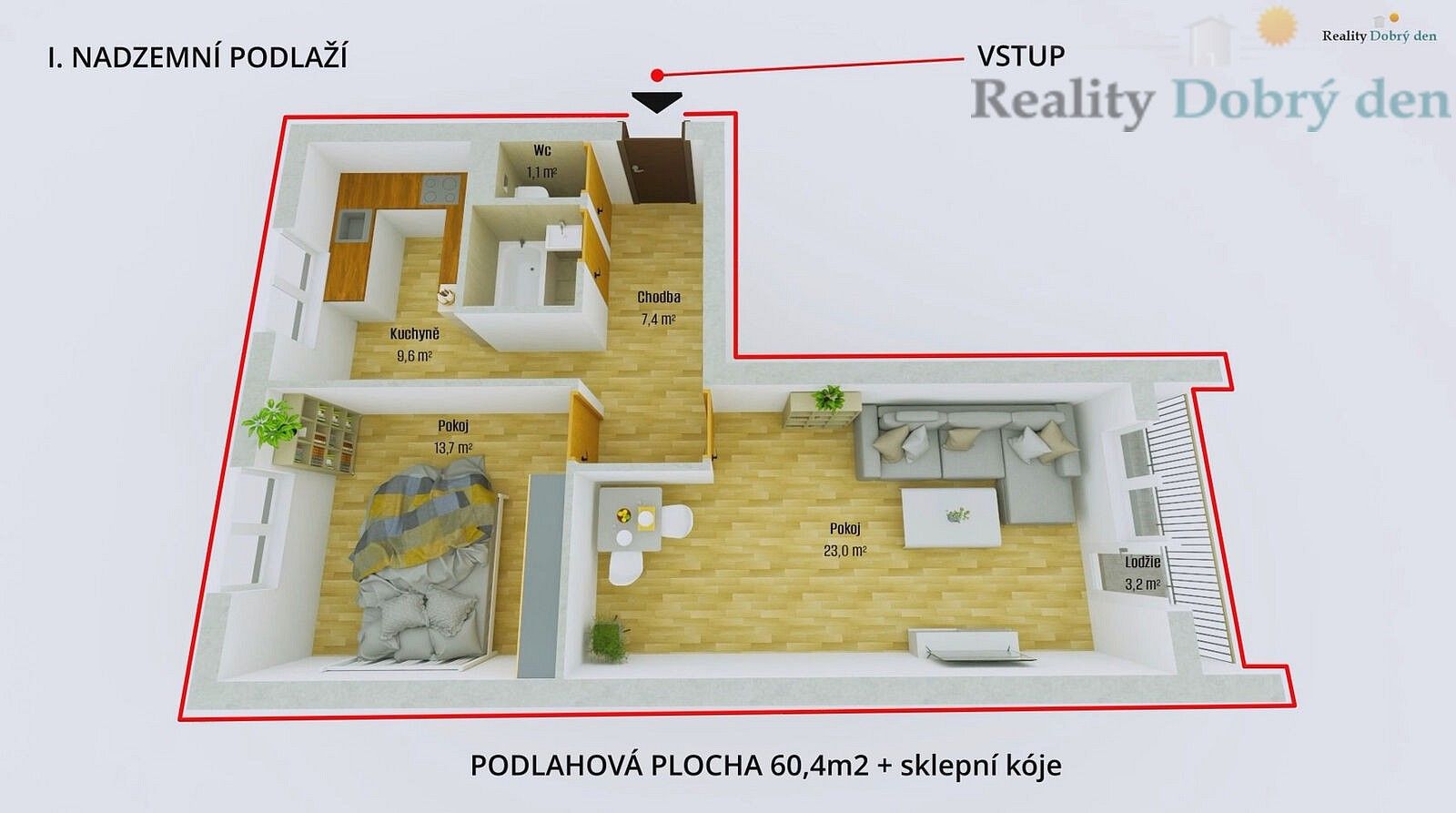 Pronájem byt 2+1 - Ostrava - Mariánské Hory, okres Ostrava-město, Moravskoslezský kraj, 60 m² - 2