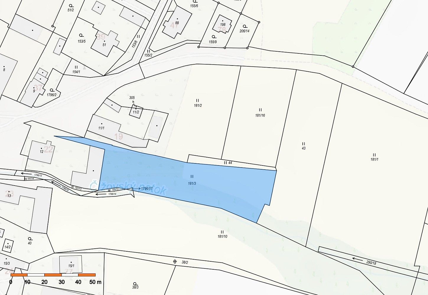 Prodej pozemek pro bydlení - Čížov, okres Jihlava, Kraj Vysočina - 5