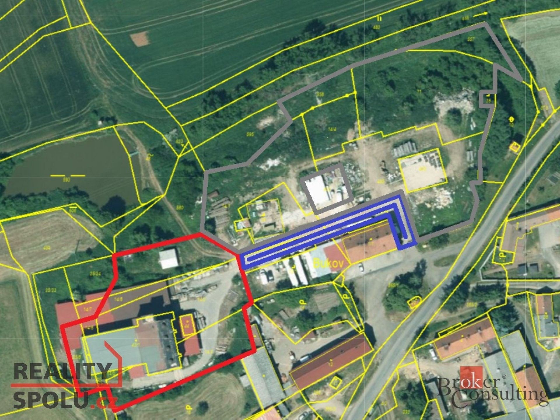 Prodej komerční pozemek - Bukov, Hořovičky, 7 800 m²