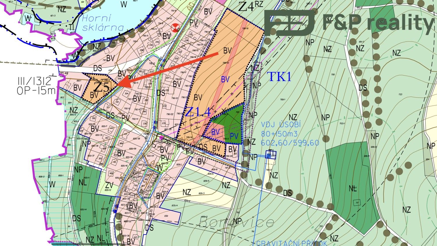 Pozemky pro bydlení, Úsobí,Havlíčkův Brod,Kraj Vysočina, 950 m² - 1