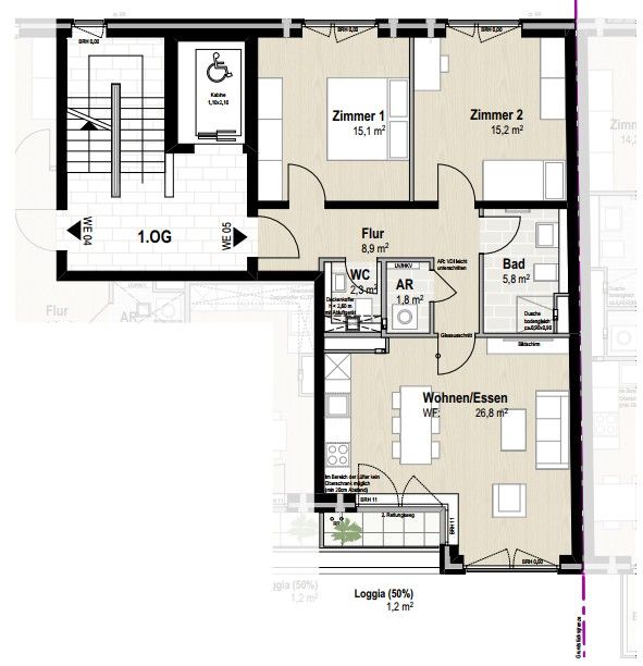 3+1, Hamburg Bahrenfeld Hamburg 22761, 77 m² - 2