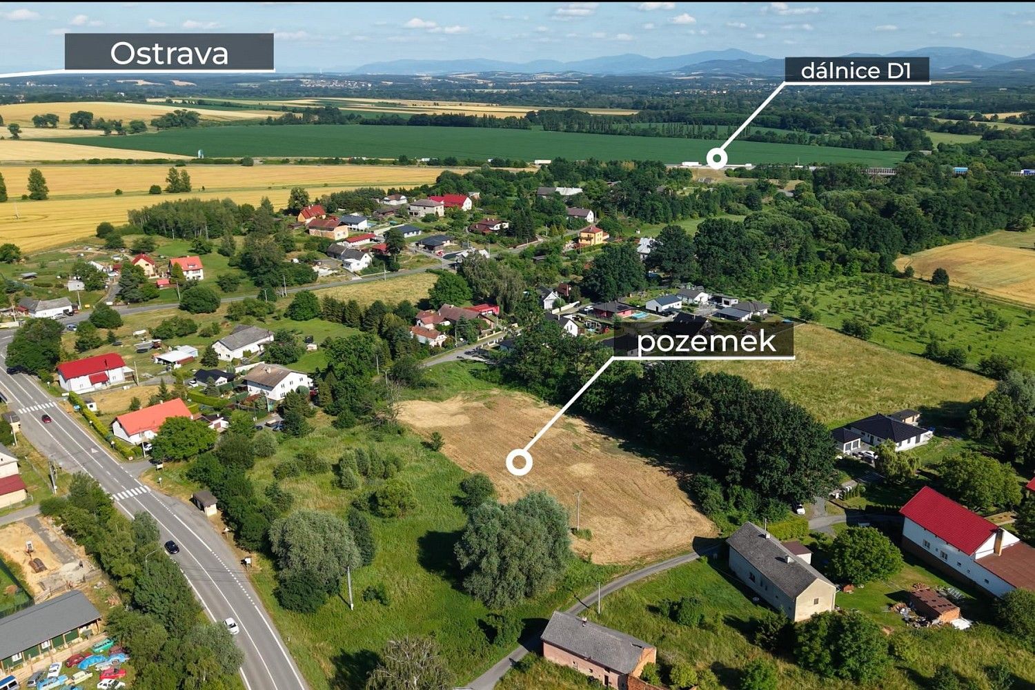 Pozemky pro bydlení, Bravantice, okres Nový Jičín - 1