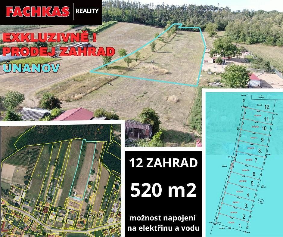 Prodej zahrada - Únanov, okres Znojmo, Jihomoravský kraj - 1