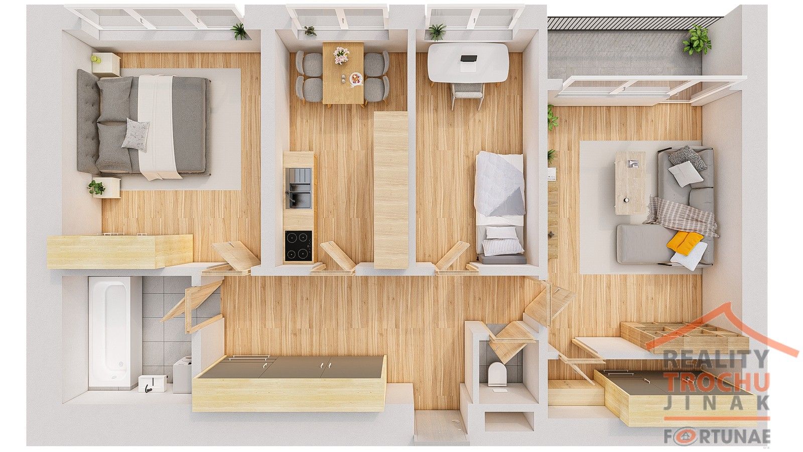 Byt 3+1 · 75 m² · Emy Destinnové, Hradec Králové Nový Hradec Králové - 3
