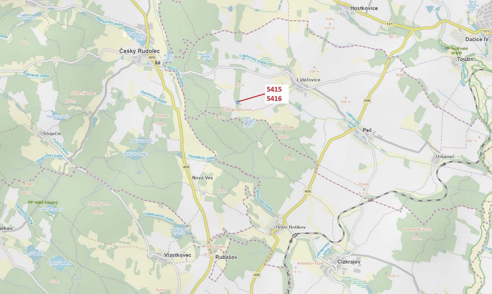 Lesy, Český Rudolec, okres Jindřichův Hradec, Jihočeský kraj - 1