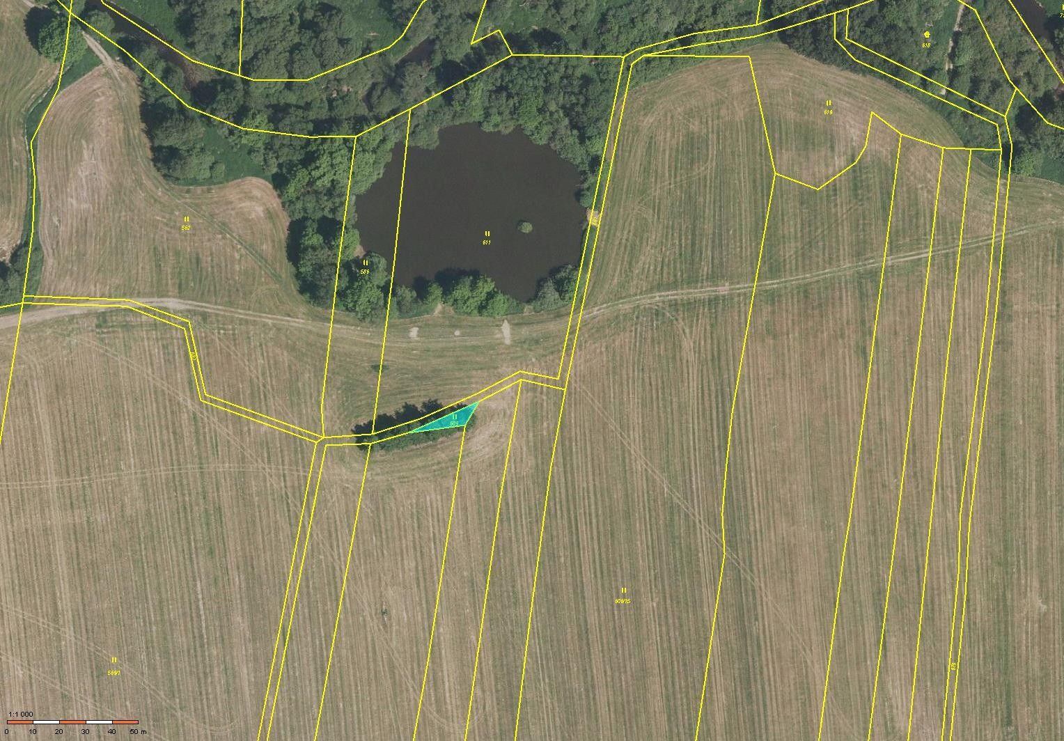 Prodej zemědělský pozemek - Samoty, Vodňany, 1 493 m²