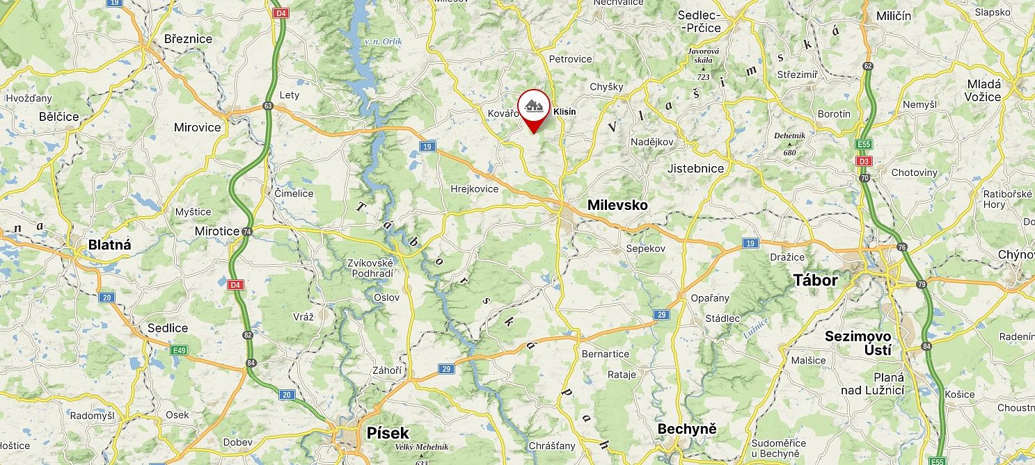 Prodej les - Milevsko - Klisín, okres Písek, Jihočeský kraj - 2