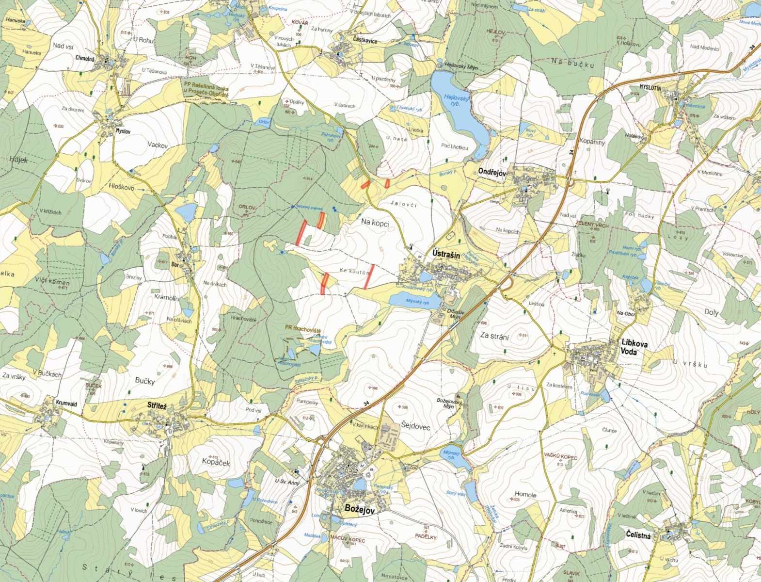 Prodej zemědělský pozemek - Ústrašín - 2