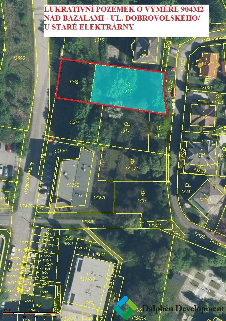 Prodej komerční pozemek - Dobrovolského, Ostrava, 904 m²