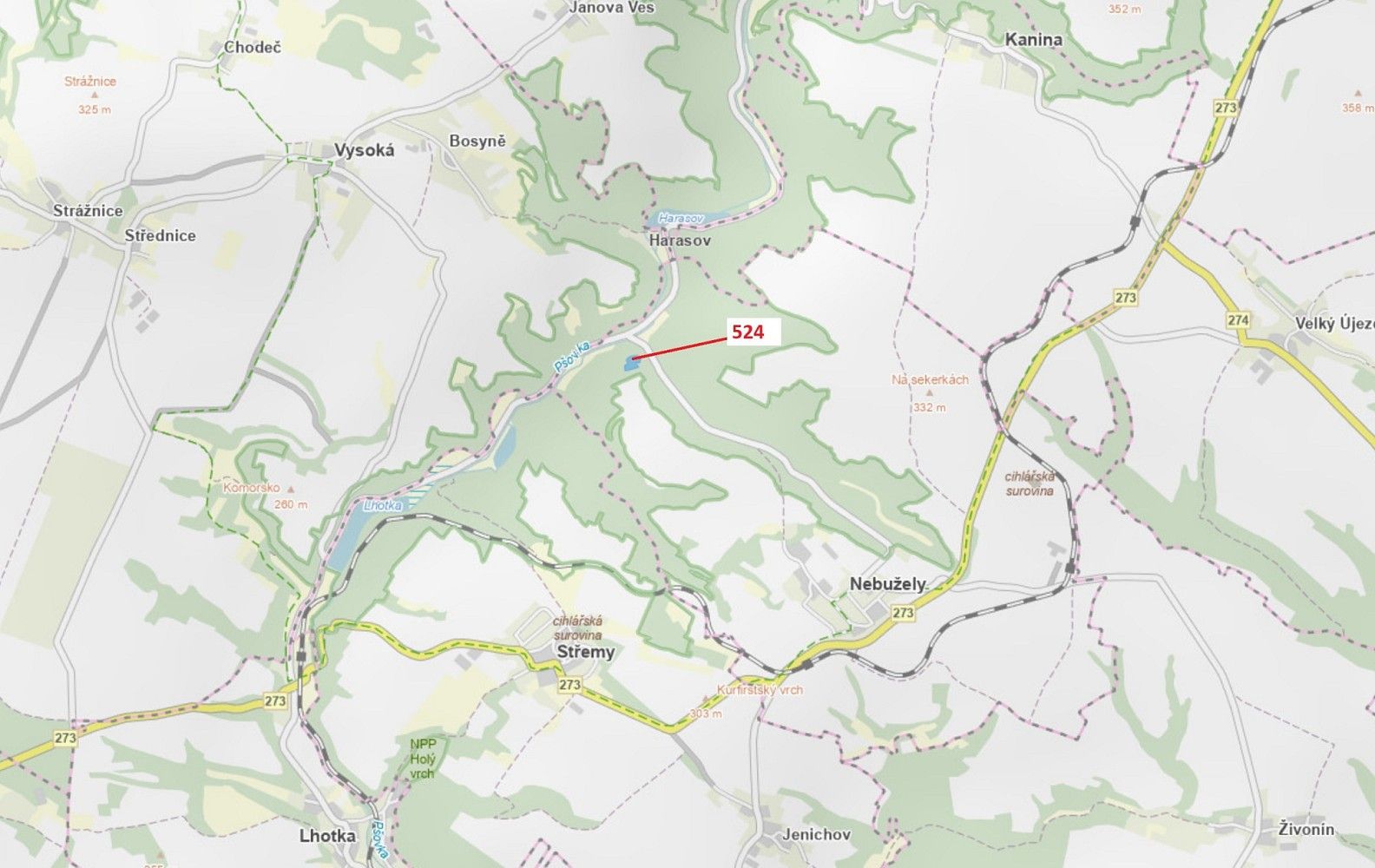 Prodej les - Střemy, okres Mělník, Středočeský kraj - 1