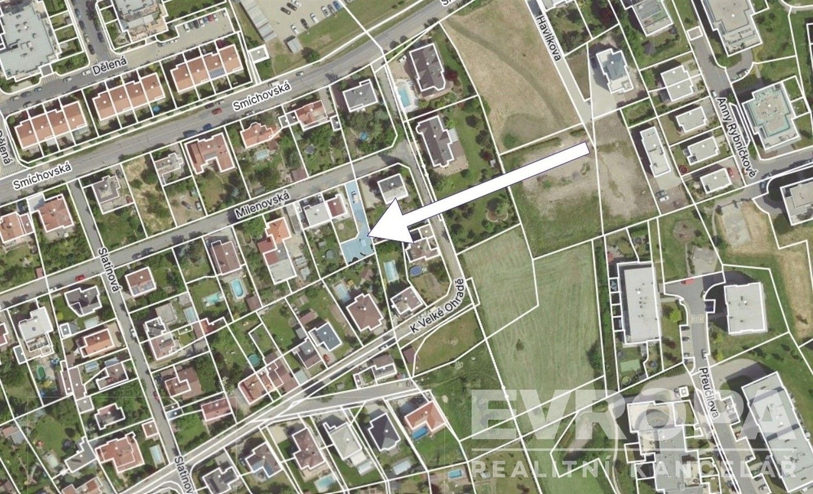 Pozemky pro bydlení, Milenovská, Praha