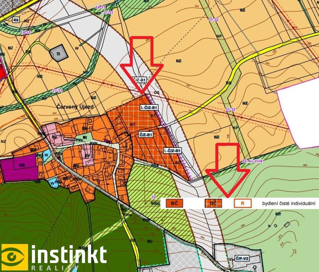 Pozemky pro bydlení, Zbůch, 1 114 m² - 2