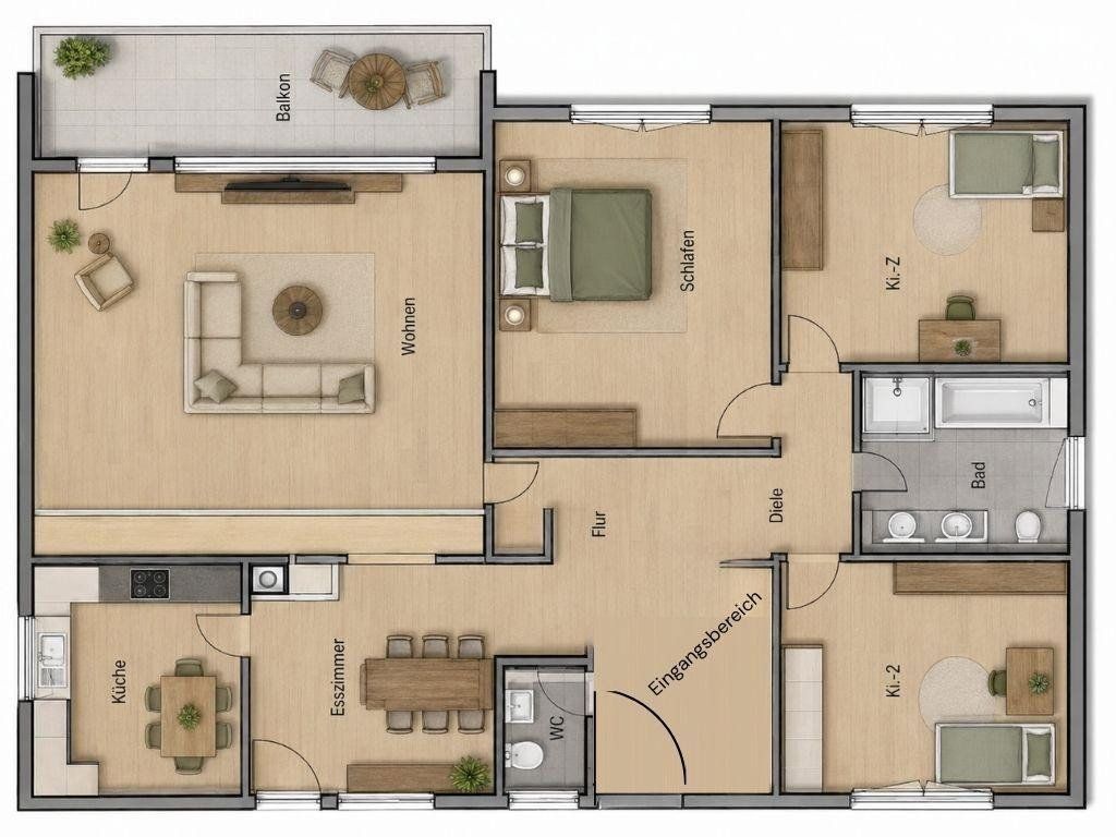4+1, , Bádensko-Württembersko, 104 m² - 2