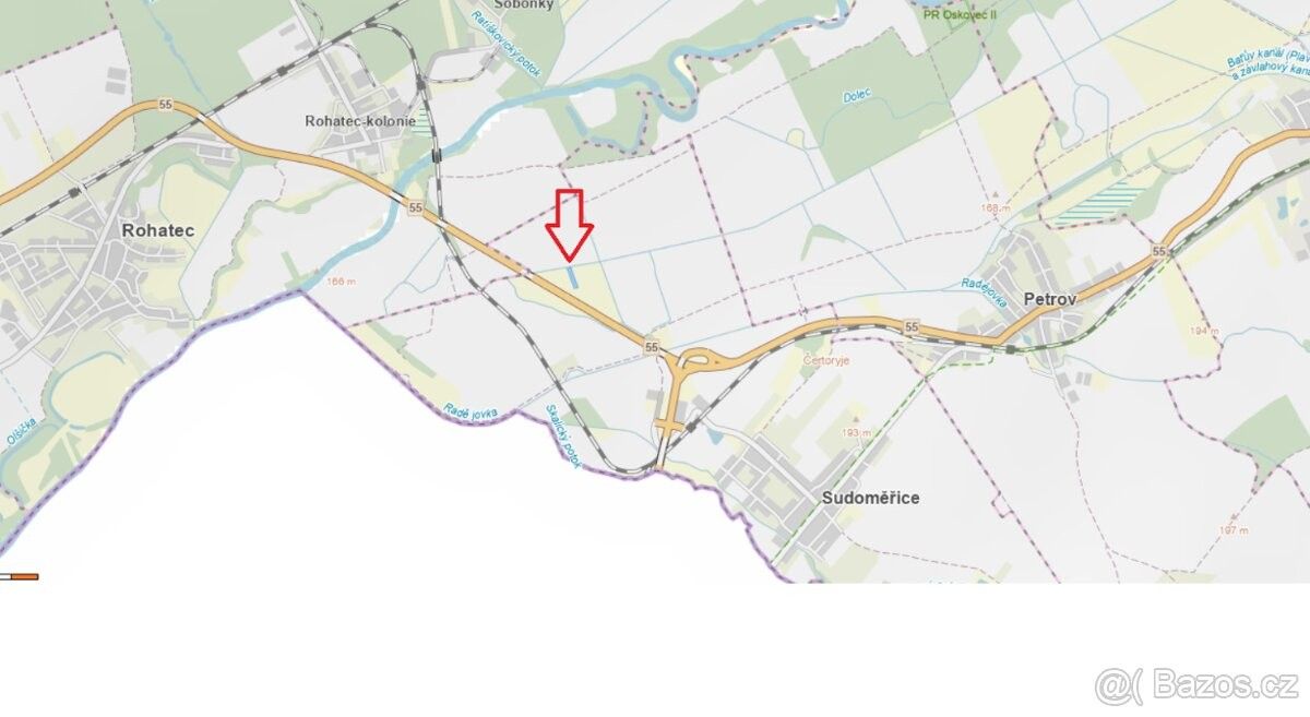 Prodej pozemek pro bydlení - Sudoměřice nad Moravou, 696 66