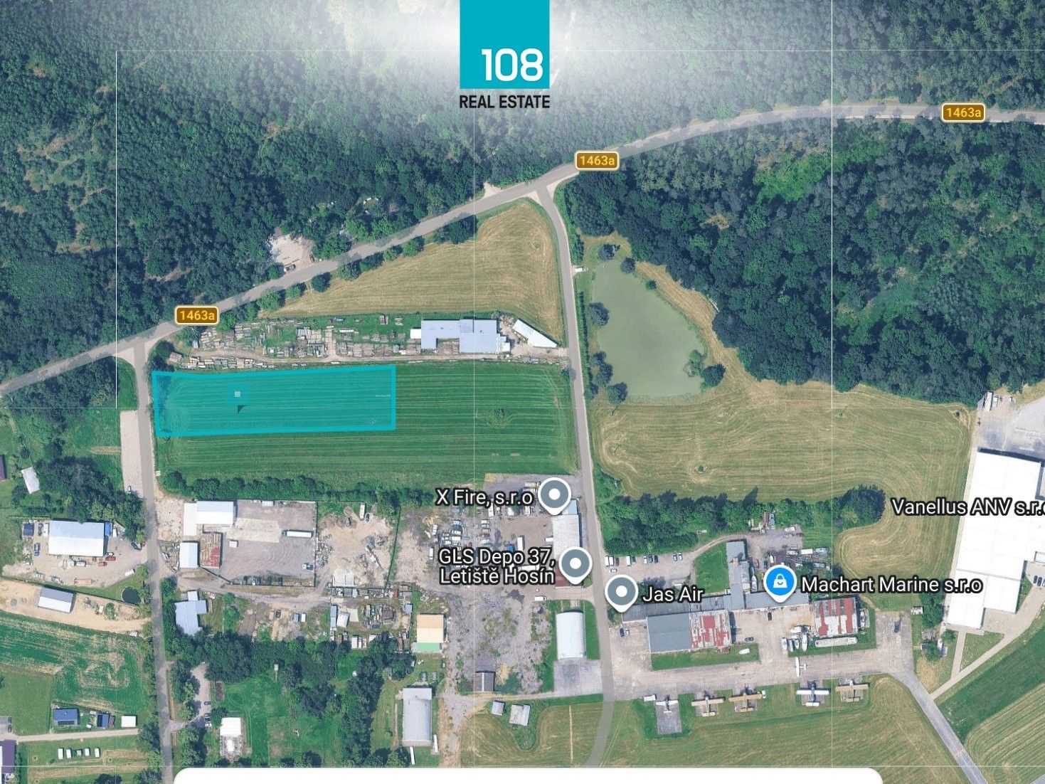 Komerční pozemky, Hosín